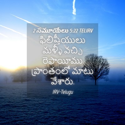 Picture 04 - 2 సమూయేలు 5:22 TELIRV - ఫిలిష్తీయులు - Bible Verse Picture