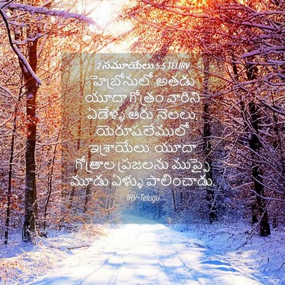 Picture 04 - 2 సమూయేలు 5:5 TELIRV - హెబ్రోనులో అతడు - Bible Verse Picture