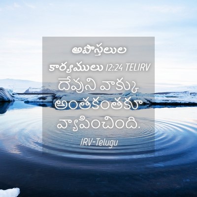 Picture 04 - అపొస్తలుల కార్యములు 12:24 TELIRV - దేవుని వాక్కు - Bible Verse Picture