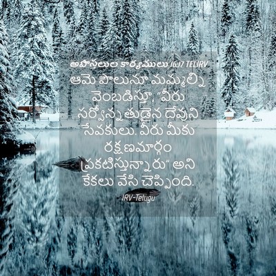 Picture 04 - అపొస్తలుల కార్యములు 16:17 TELIRV - ఆమె పౌలునూ - Bible Verse Picture