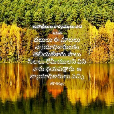 Picture 04 - అపొస్తలుల కార్యములు 16:38 TELIRV - భటులు ఈ మాటలు - Bible Verse Picture