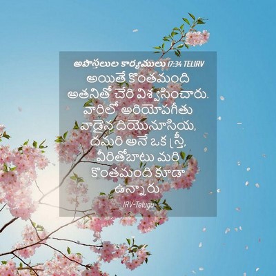 Picture 04 - అపొస్తలుల కార్యములు 17:34 TELIRV - అయితే కొంతమంది - Bible Verse Picture