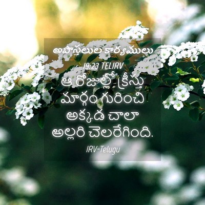 Picture 04 - అపొస్తలుల కార్యములు 19:23 TELIRV - ఆ రోజుల్లో - Bible Verse Picture