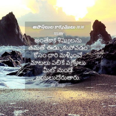 Picture 04 - అపొస్తలుల కార్యములు 20:30 TELIRV - అంతేకాక శిష్యులను - Bible Verse Picture