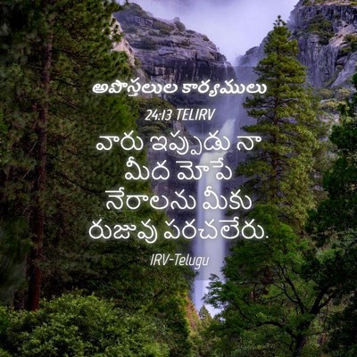 Picture 04 - అపొస్తలుల కార్యములు 24:13 TELIRV - వారు ఇప్పుడు నా - Bible Verse Picture