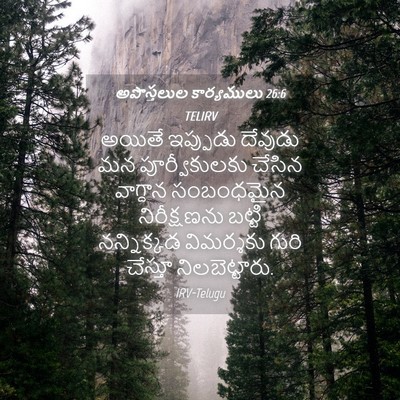 Picture 04 - అపొస్తలుల కార్యములు 26:6 TELIRV - అయితే ఇప్పుడు - Bible Verse Picture