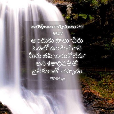 Picture 04 - అపొస్తలుల కార్యములు 27:31 TELIRV - అందుకు పౌలు “వీరు - Bible Verse Picture