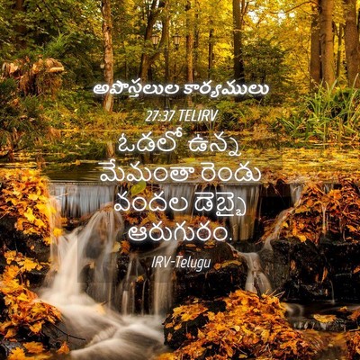 Picture 04 - అపొస్తలుల కార్యములు 27:37 TELIRV - ఓడలో ఉన్న మేమంతా - Bible Verse Picture