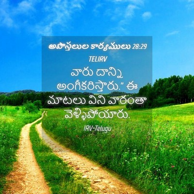 Picture 04 - అపొస్తలుల కార్యములు 28:29 TELIRV - వారు దాన్ని - Bible Verse Picture