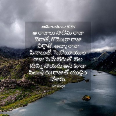 Picture 04 - ఆదికాండం 14:2 TELIRV - ఆ రాజులు సొదొమ - Bible Verse Picture