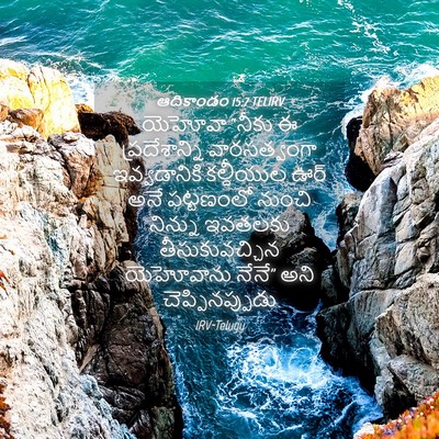 Picture 04 - ఆదికాండం 15:7 TELIRV - యెహోవా “నీకు ఈ - Bible Verse Picture