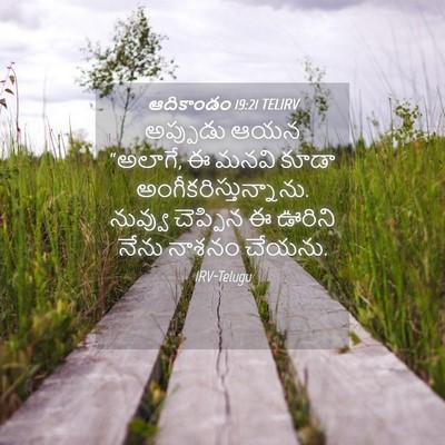 Picture 04 - ఆదికాండం 19:21 TELIRV - అప్పుడు ఆయన - Bible Verse Picture