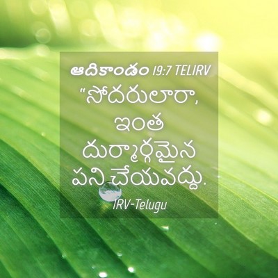 Picture 04 - ఆదికాండం 19:7 TELIRV - “సోదరులారా, ఇంత - Bible Verse Picture