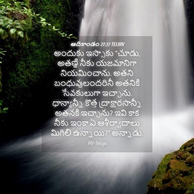 Picture 04 - ఆదికాండం 27:37 TELIRV - అందుకు ఇస్సాకు - Bible Verse Picture