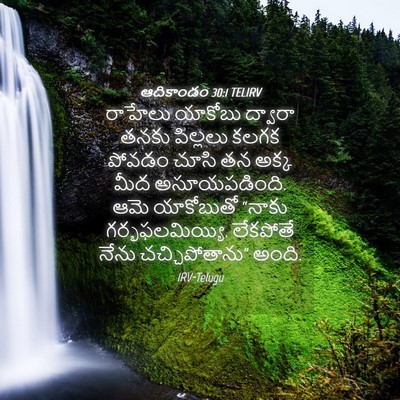 Picture 04 - ఆదికాండం 30:1 TELIRV - రాహేలు యాకోబు - Bible Verse Picture
