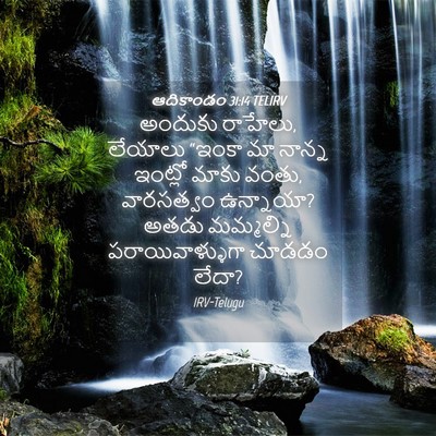Picture 04 - ఆదికాండం 31:14 TELIRV - అందుకు రాహేలు, - Bible Verse Picture