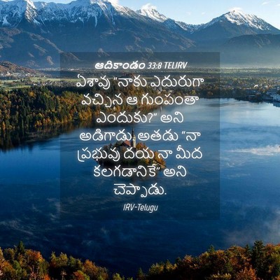 Picture 04 - ఆదికాండం 33:8 TELIRV - ఏశావు “నాకు - Bible Verse Picture