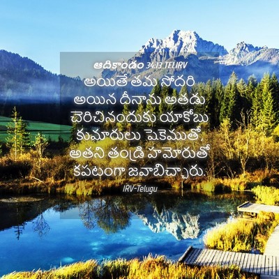 Picture 04 - ఆదికాండం 34:13 TELIRV - అయితే తమ సోదరి - Bible Verse Picture