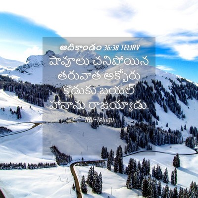 Picture 04 - ఆదికాండం 36:38 TELIRV - షావూలు చనిపోయిన - Bible Verse Picture