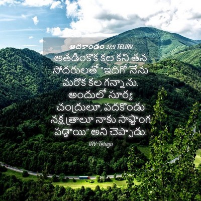 Picture 04 - ఆదికాండం 37:9 TELIRV - అతడింకొక కల కని తన - Bible Verse Picture