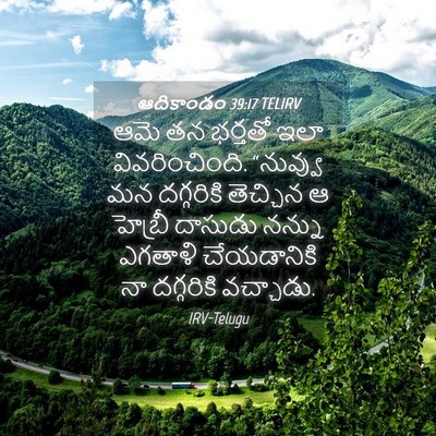 Picture 04 - ఆదికాండం 39:17 TELIRV - ఆమె తన భర్తతో ఇలా - Bible Verse Picture