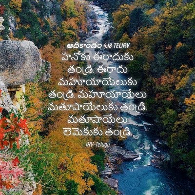 Picture 04 - ఆదికాండం 4:18 TELIRV - హనోకు ఈరాదుకు - Bible Verse Picture