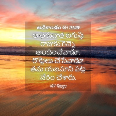 Picture 04 - ఆదికాండం 40:1 TELIRV - ఆ తరువాత ఐగుప్తు - Bible Verse Picture