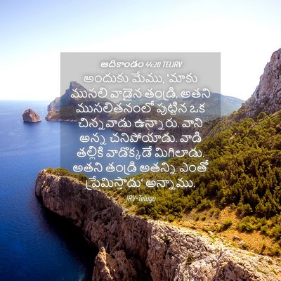 Picture 04 - ఆదికాండం 44:20 TELIRV - అందుకు మేము, ‘మాకు - Bible Verse Picture