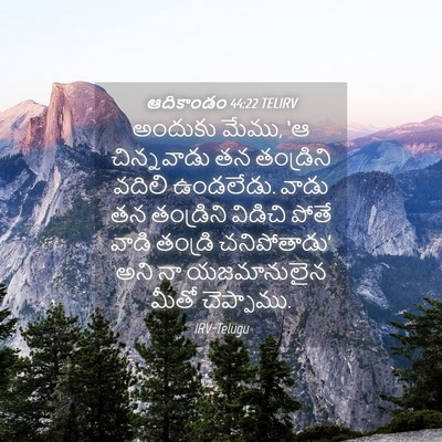 Picture 04 - ఆదికాండం 44:22 TELIRV - అందుకు మేము, ‘ఆ - Bible Verse Picture