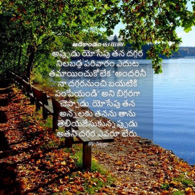 Picture 04 - ఆదికాండం 45:1 TELIRV - అప్పుడు యోసేపు తన - Bible Verse Picture