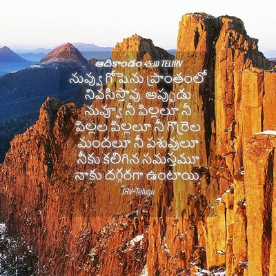 Picture 04 - ఆదికాండం 45:10 TELIRV - నువ్వు గోషెను - Bible Verse Picture
