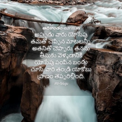 Picture 04 - ఆదికాండం 45:27 TELIRV - అప్పుడు వారు - Bible Verse Picture