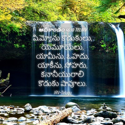 Picture 04 - ఆదికాండం 46:10 TELIRV - షిమ్యోను - Bible Verse Picture