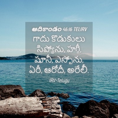Picture 04 - ఆదికాండం 46:16 TELIRV - గాదు కొడుకులు - Bible Verse Picture