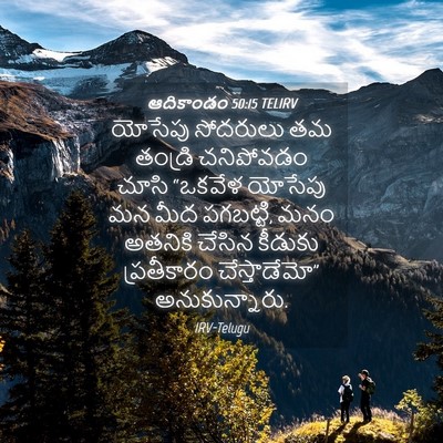 Picture 04 - ఆదికాండం 50:15 TELIRV - యోసేపు సోదరులు తమ - Bible Verse Picture
