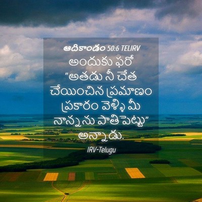Picture 04 - ఆదికాండం 50:6 TELIRV - అందుకు ఫరో “అతడు - Bible Verse Picture