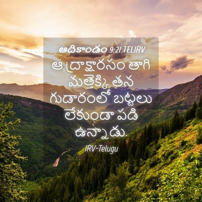 Picture 04 - ఆదికాండం 9:21 TELIRV - ఆ ద్రాక్షారసం - Bible Verse Picture