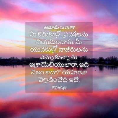 Picture 04 - ఆమోసు 2:11 TELIRV - మీ కొడుకుల్లో - Bible Verse Picture