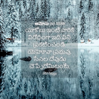 Picture 04 - ఆమోసు 3:13 TELIRV - యాకోబు ఇంటి - Bible Verse Picture