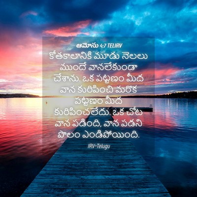Picture 04 - ఆమోసు 4:7 TELIRV - కోతకాలానికి మూడు - Bible Verse Picture