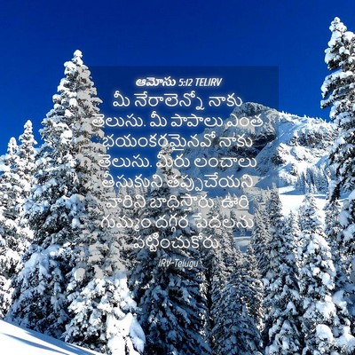 Picture 04 - ఆమోసు 5:12 TELIRV - మీ నేరాలెన్నో - Bible Verse Picture