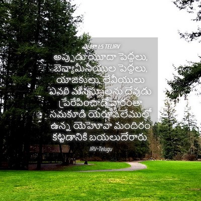Picture 04 - ఎజ్రా 1:5 TELIRV - అప్పుడు యూదా - Bible Verse Picture
