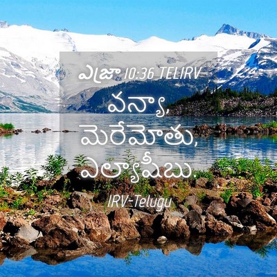 Picture 04 - ఎజ్రా 10:36 TELIRV - వన్యా, మెరేమోతు, - Bible Verse Picture