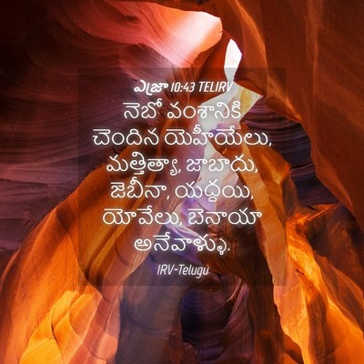 Picture 04 - ఎజ్రా 10:43 TELIRV - నెబో వంశానికి - Bible Verse Picture