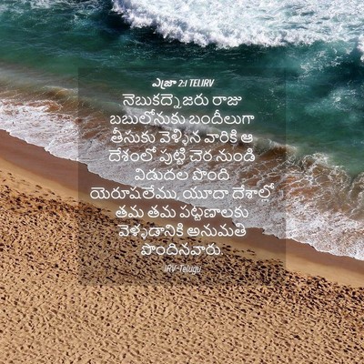 Picture 04 - ఎజ్రా 2:1 TELIRV - నెబుకద్నెజరు రాజు - Bible Verse Picture