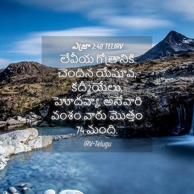 Picture 04 - ఎజ్రా 2:40 TELIRV - లేవీయ గోత్రానికి - Bible Verse Picture