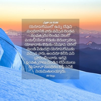 Picture 04 - ఎజ్రా 3:8 TELIRV - యెరూషలేములో ఉన్న - Bible Verse Picture