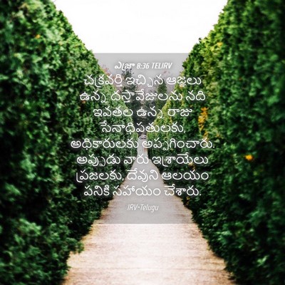 Picture 04 - ఎజ్రా 8:36 TELIRV - చక్రవర్తి ఇచ్చిన - Bible Verse Picture