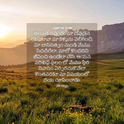 Picture 04 - ఎజ్రా 9:8 TELIRV - అయితే ఇప్పుడు మా - Bible Verse Picture