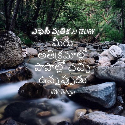 Picture 04 - ఎఫెసీ పత్రిక 2:1 TELIRV - మీరు అతిక్రమాల్లో - Bible Verse Picture
